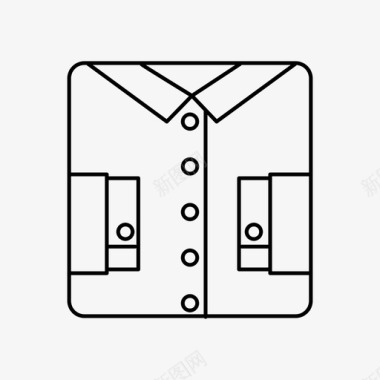领带衬衫领结夹克图标图标