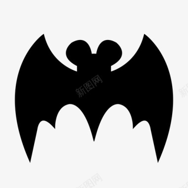 攻击者蝙蝠动物攻击者图标图标