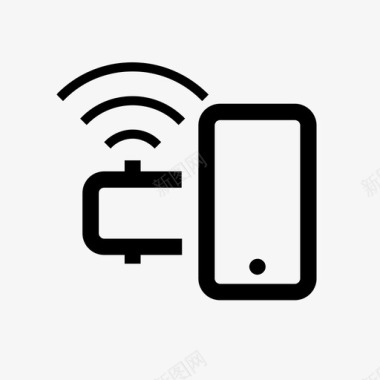 WIFI网络wifi信号智能手机图标图标