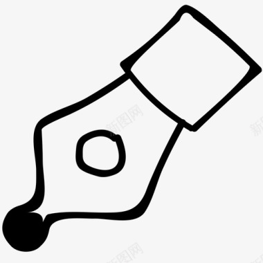 水笔自来水笔图标图标