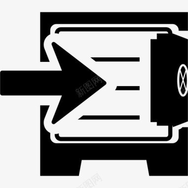 姘存櫠存进保险箱工具和用具金融和贸易图标图标