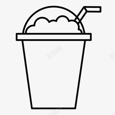 甜品奶昔饮料冷冻饮料图标图标