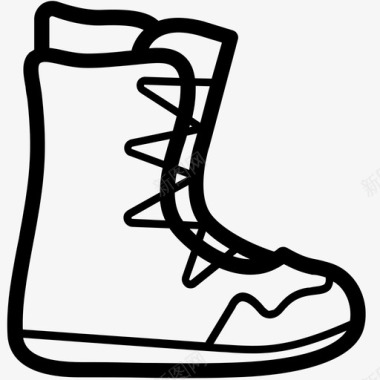 雪地靴子脚人图标图标
