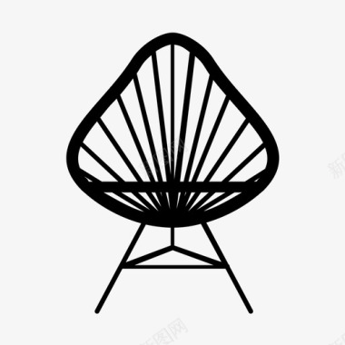 家具和家居阿卡普尔科椅子椅子办公室图标图标