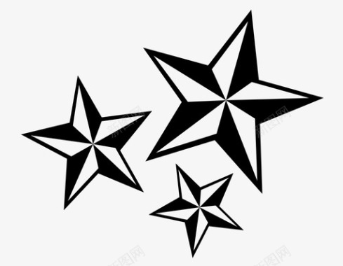 星星装饰图案图标图标
