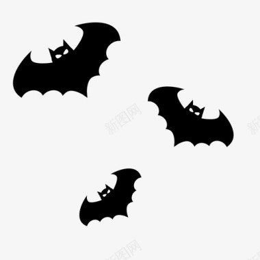 蝙蝠蝙蝠翅膀留在树上图标图标