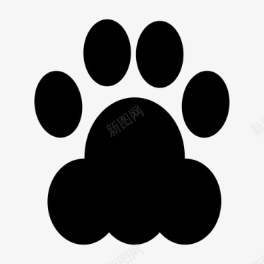 狗爪爪印脚印宠物图标图标