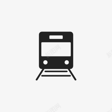 公交地铁标识火车交通轨道图标图标