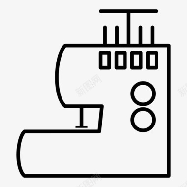 裁缝矢量图军士裁缝缝纫机图标图标