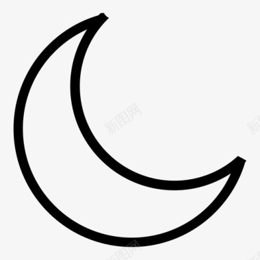 月亮荒凉轨道图标图标
