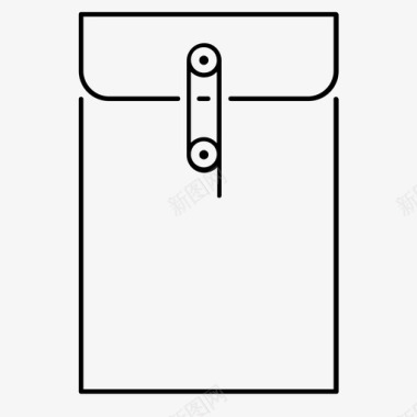 密封干果密封文件夹文件信封图标图标