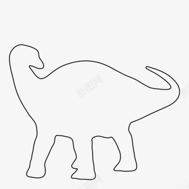 恐龙动物头骨恐龙动物古董图标图标