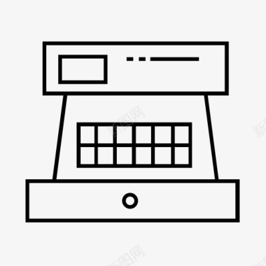 收银台标志收银机小银行收银台图标图标