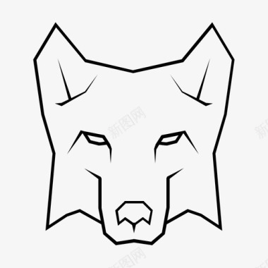 狼牧羊犬郊狼图标图标