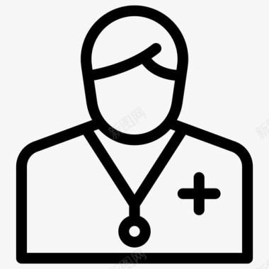 医院护士站医生职业护士图标图标