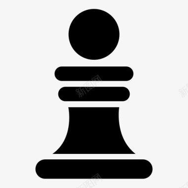 国际大牌国际象棋棋子图形图标图标