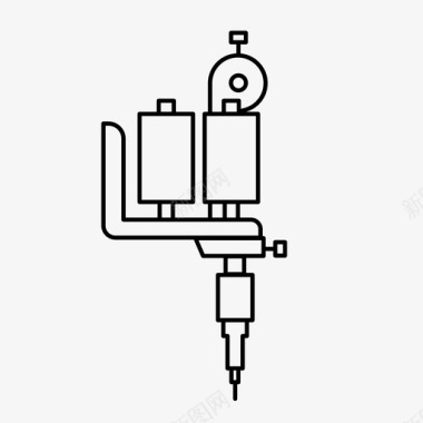 双开口纹身机工具纹身枪图标图标