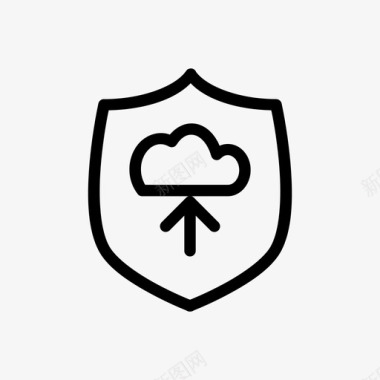 快云防护安全上传传输存储图标图标