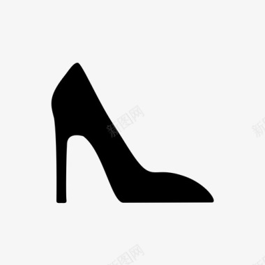 高跟鞋女性正式图标图标