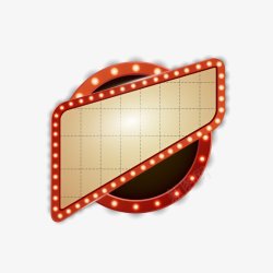 D2B创意电商炫酷边框霓虹灯风格促销图标装饰图案霓素材