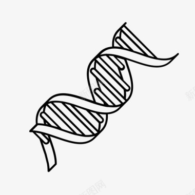 科学dna双螺旋系谱图标图标