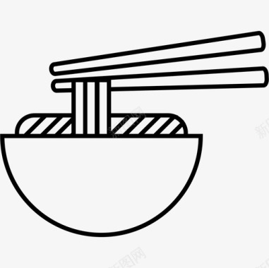 面条日本料理食材图标图标