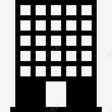 建筑公司高层建筑图标图标