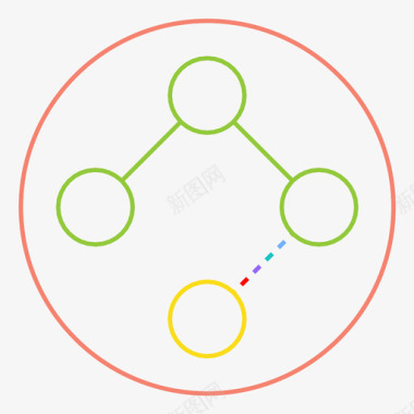 互联网连接连接聚集关系图标图标