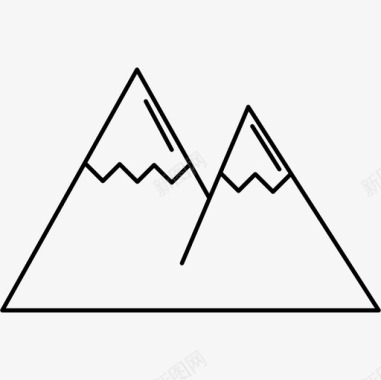 山岳山岳夫妇大自然丛林之旅图标图标