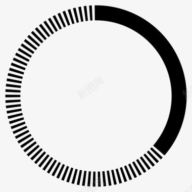 圆圈图表进度百分比图标图标
