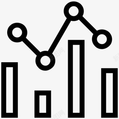 电脑图信息图表分析条形图图标图标