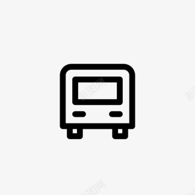 通勤公共汽车车辆旅行图标图标