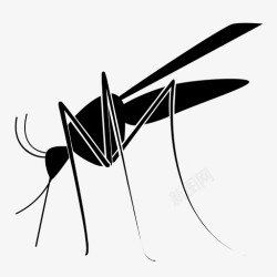 驱蚊标志蚊子黄热病热带图标高清图片