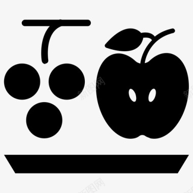 苹果和葡萄图标图标