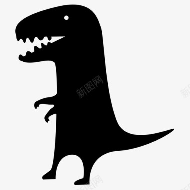 恐龙食肉动物侏罗纪图标图标