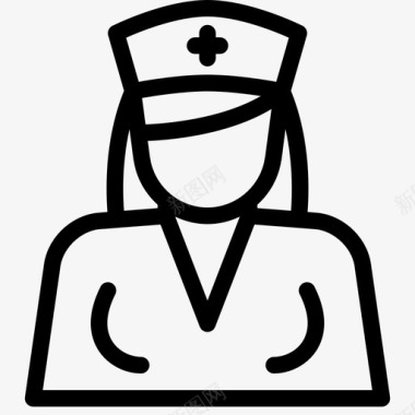 医院护士站护士人员职业图标图标