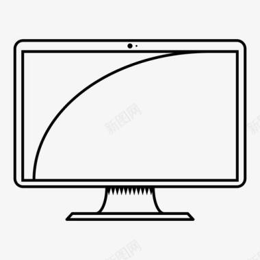电脑显示台式机坏的电脑显示器图标图标