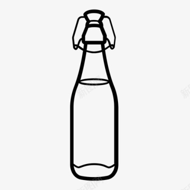 玻璃瓶身玻璃瓶饮料容器图标图标