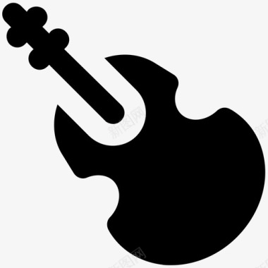 吉他演奏音乐家图标图标