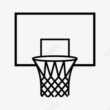 篮球标志篮球圈投篮得分图标图标