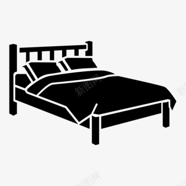 床品枕头床大床平台图标图标