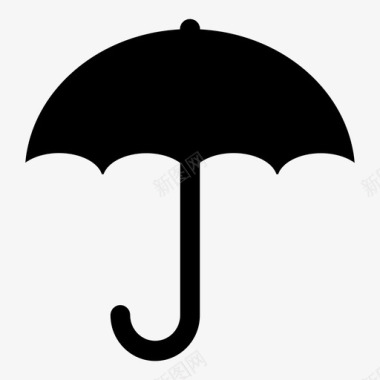 雨伞恶劣天气遮盖图标图标