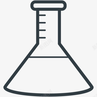 科技组织结构烧杯科技线图标图标