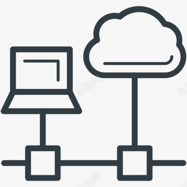 标题目云连接云计算标图标图标