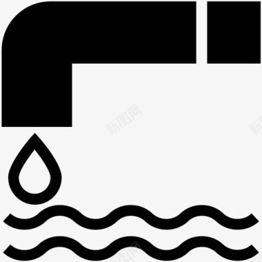 水滴创意设计供水供水系统水滴图标图标