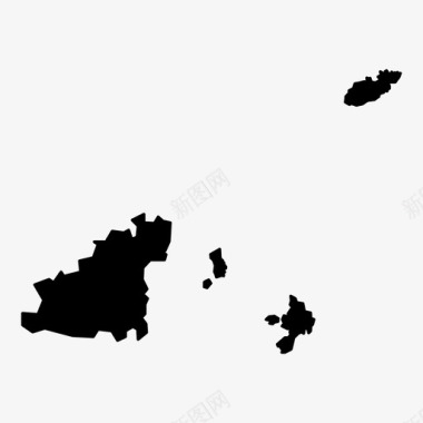 养牛根西岛靠近诺曼底导航图标图标