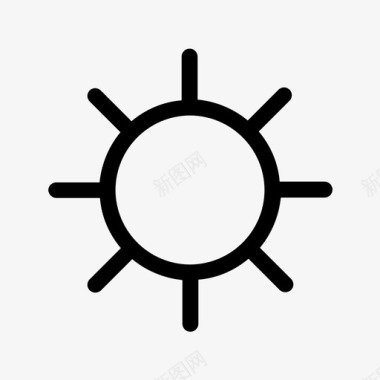 太阳阳光防晒霜图标图标