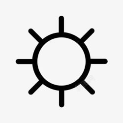 树荫阳光太阳阳光防晒霜图标高清图片