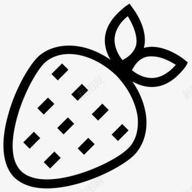 草莓平底锅草莓减肥食物图标图标