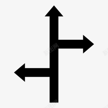 道路两边道岔总计道路图标图标